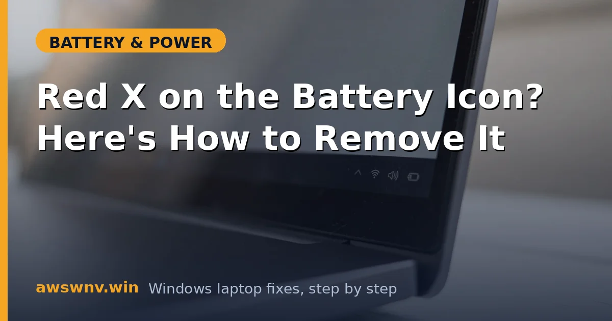Red X on the Battery Icon? Here's How to Remove It