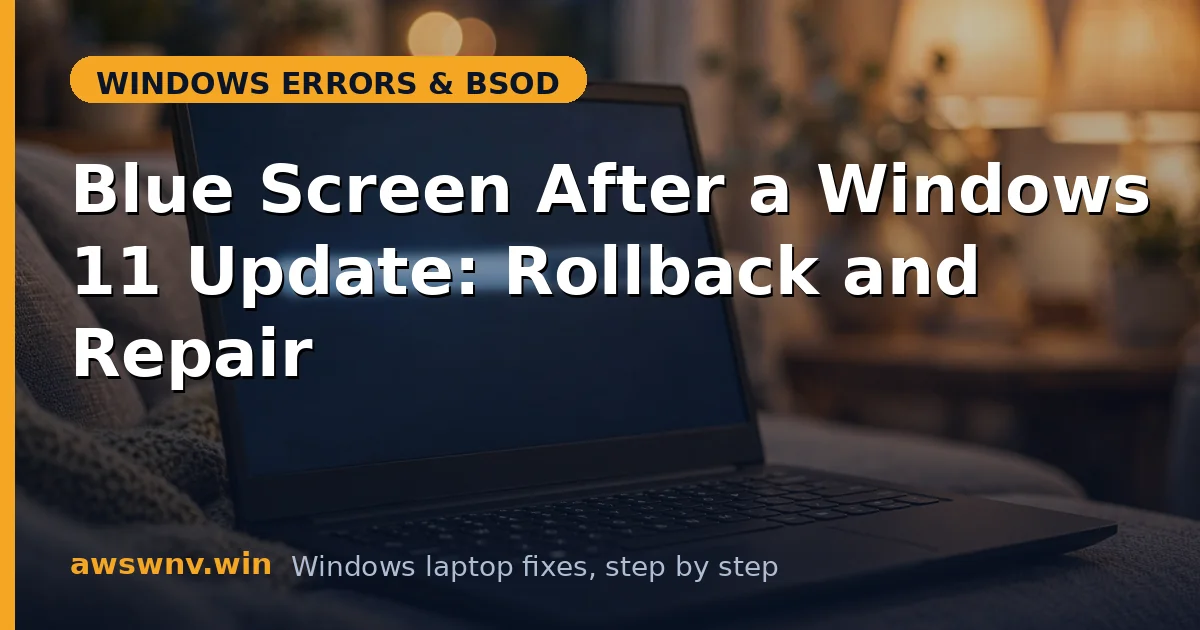 Blue Screen After a Windows 11 Update: Rollback and Repair