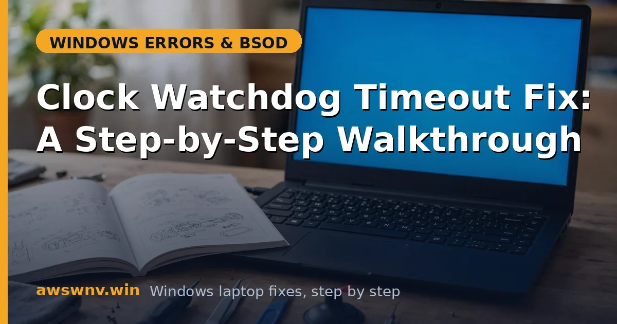 Clock Watchdog Timeout Fix: A Step-by-Step Walkthrough