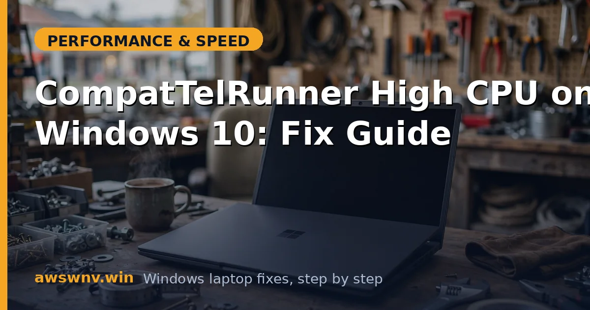 CompatTelRunner High CPU on Windows 10: Fix Guide