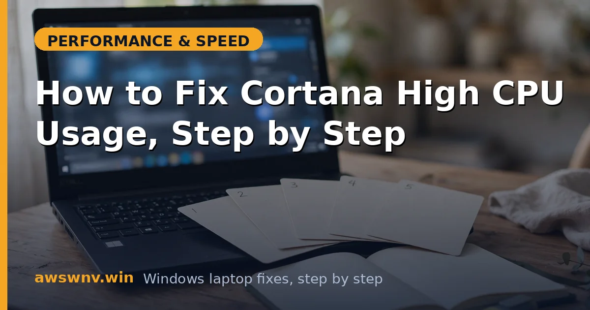 How to Fix Cortana High CPU Usage, Step by Step