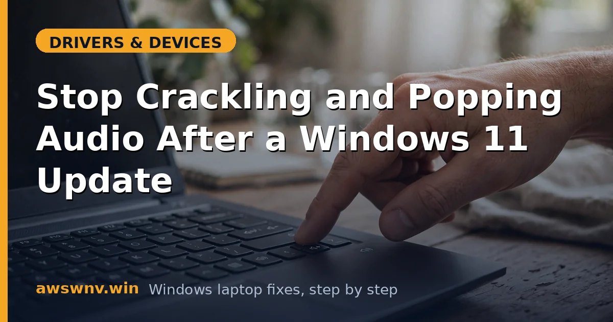 Stop Crackling and Popping Audio After a Windows 11 Update