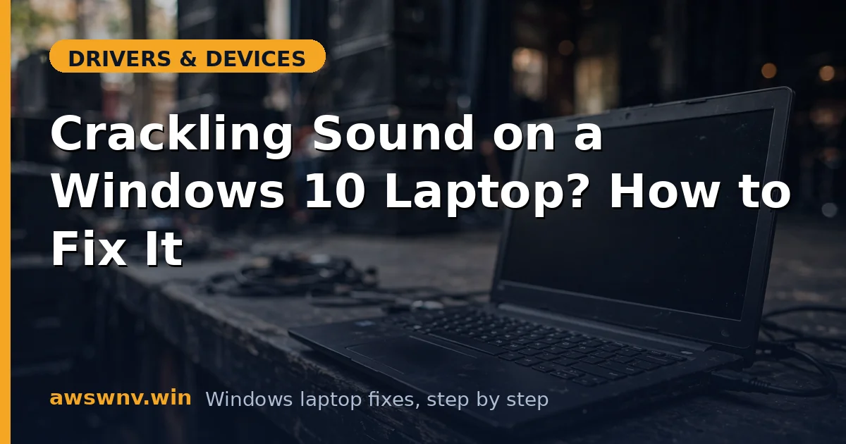 Crackling Sound on a Windows 10 Laptop? How to Fix It