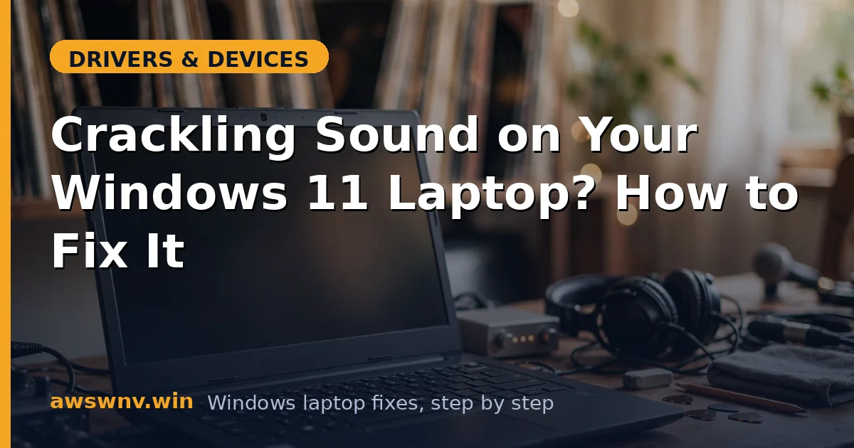 Crackling Sound on Your Windows 11 Laptop? How to Fix It