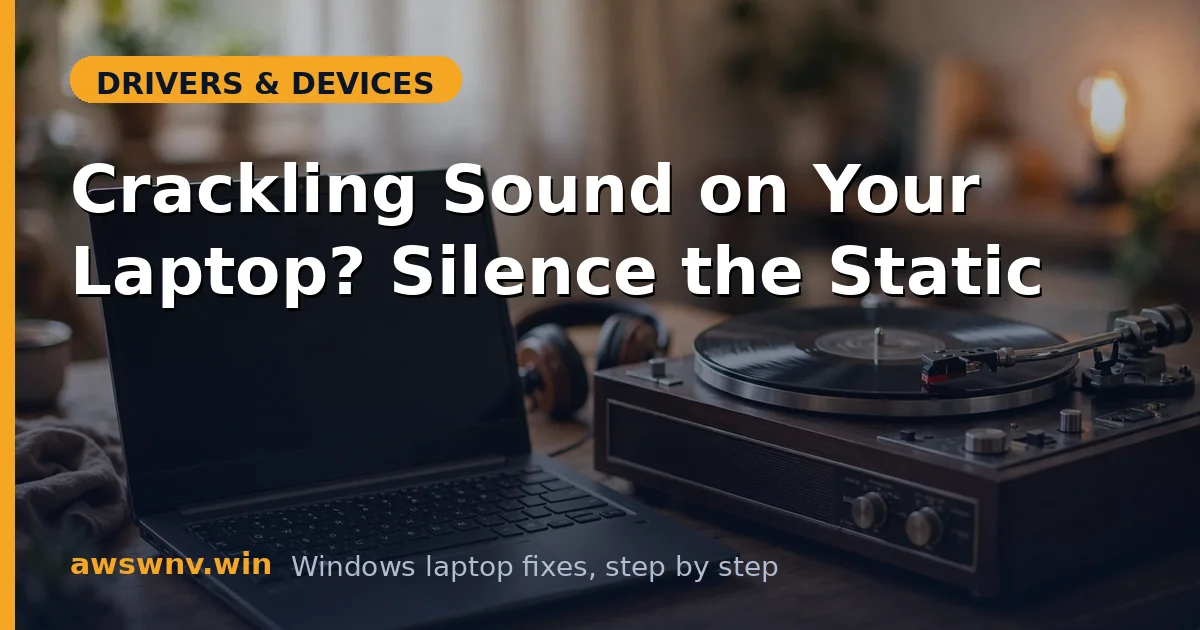 Crackling Sound on Your Laptop? Silence the Static