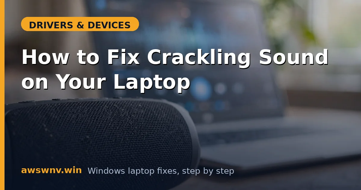 How to Fix Crackling Sound on Your Laptop