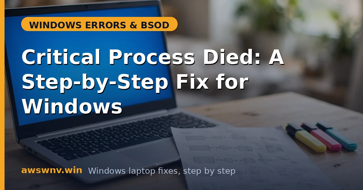 Critical Process Died: A Step-by-Step Fix for Windows