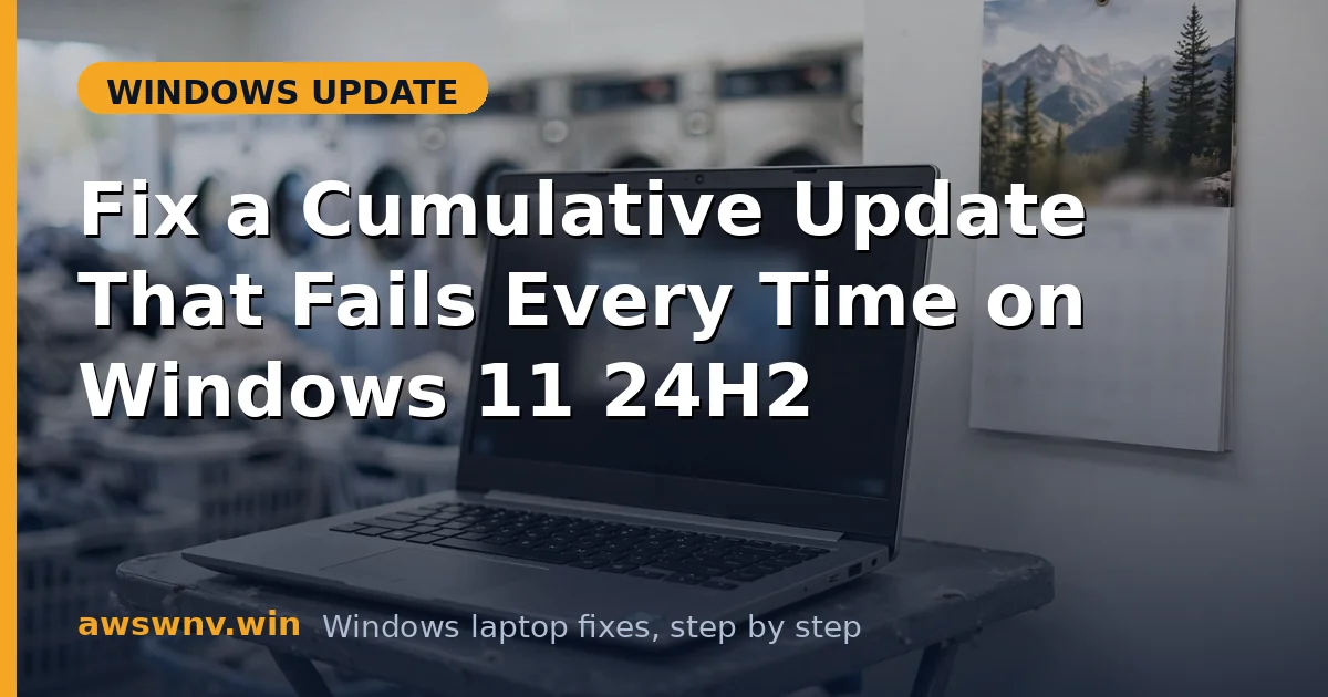 Fix a Cumulative Update That Fails Every Time on Windows 11 24H2