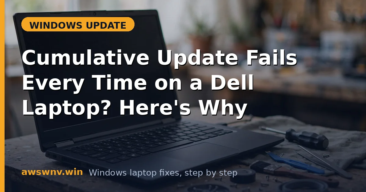 Cumulative Update Fails Every Time on a Dell Laptop? Here's Why