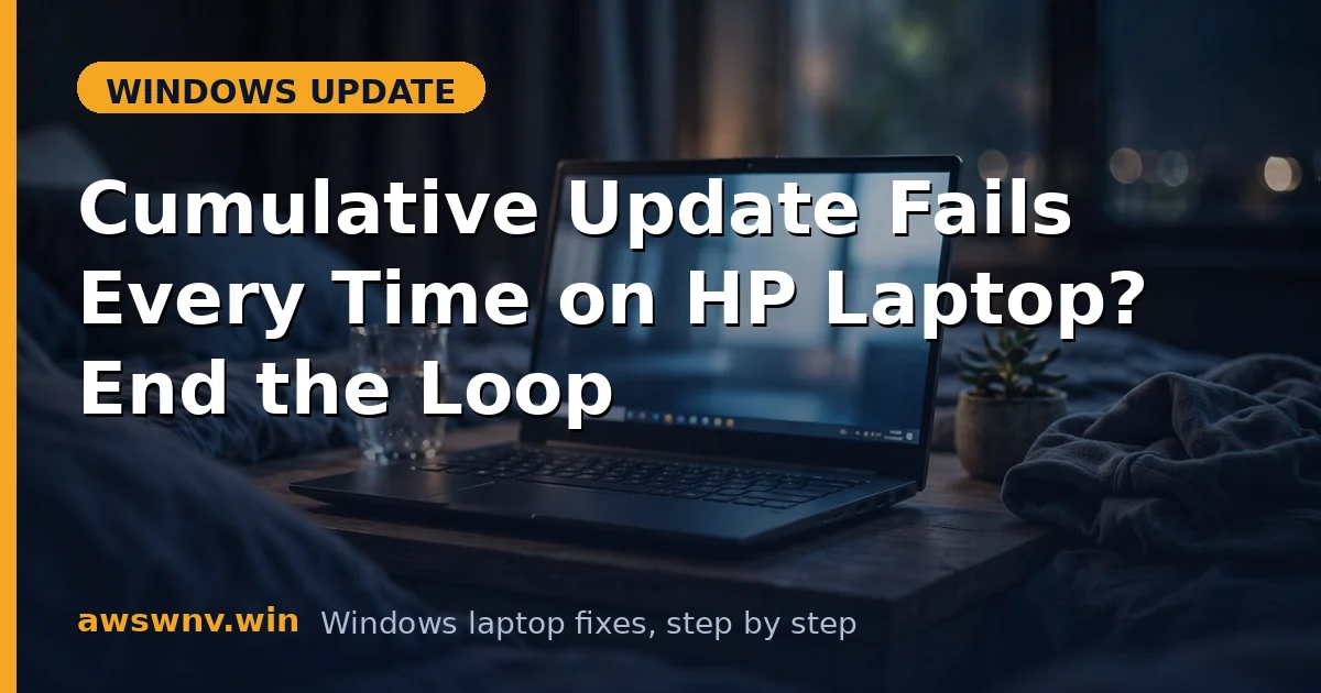 Cumulative Update Fails Every Time on HP Laptop? End the Loop