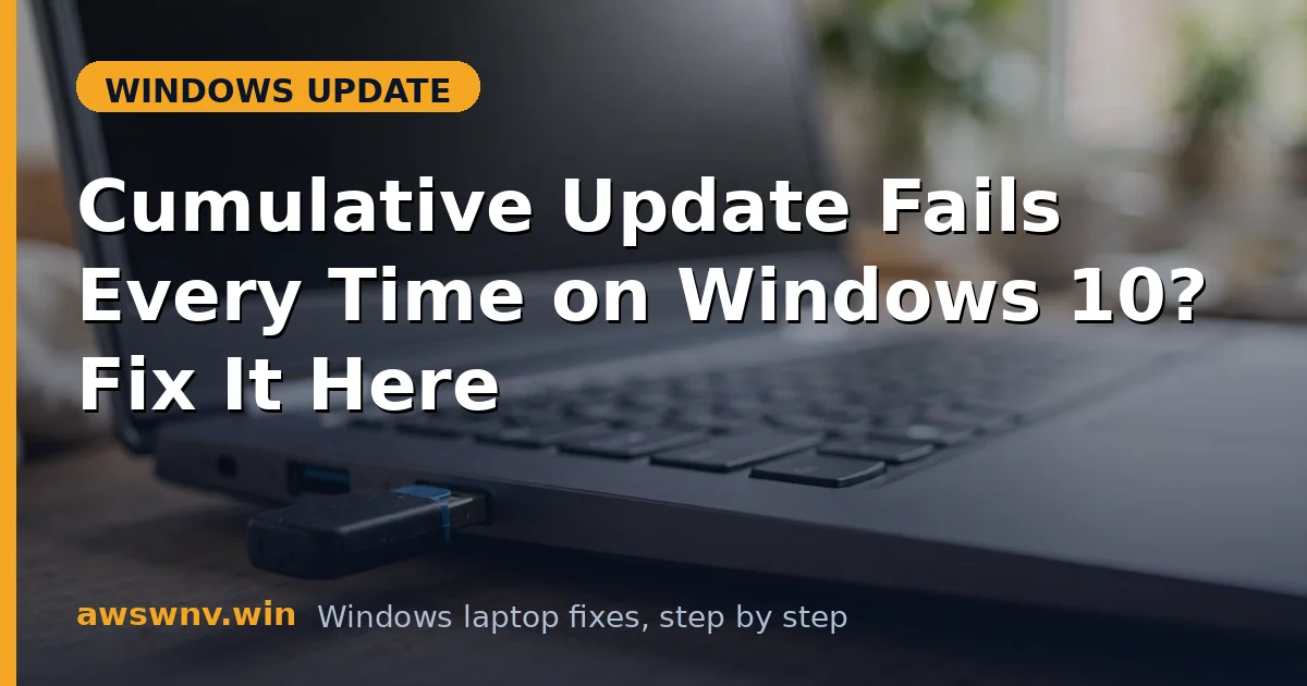 Cumulative Update Fails Every Time on Windows 10? Fix It Here