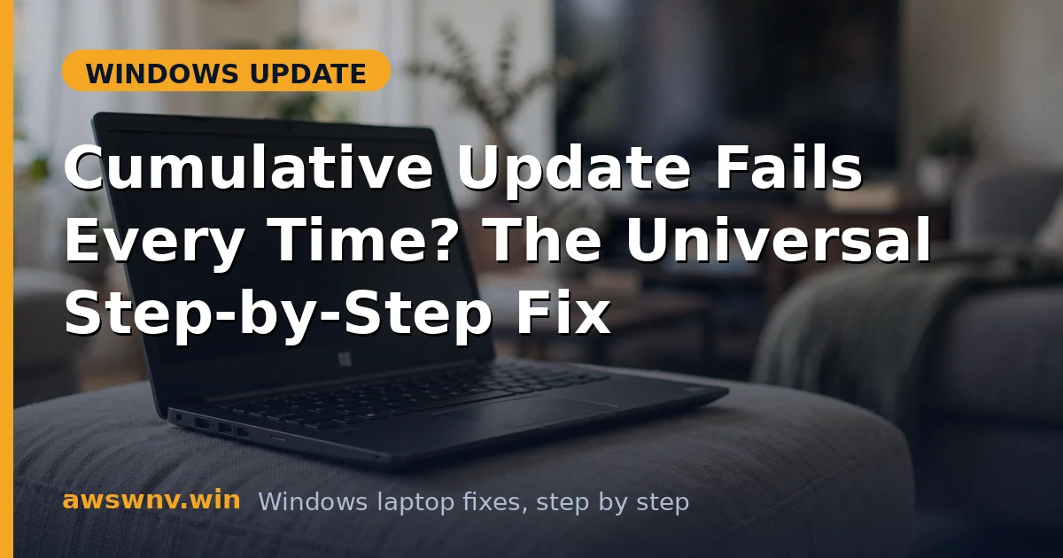 Cumulative Update Fails Every Time? The Universal Step-by-Step Fix