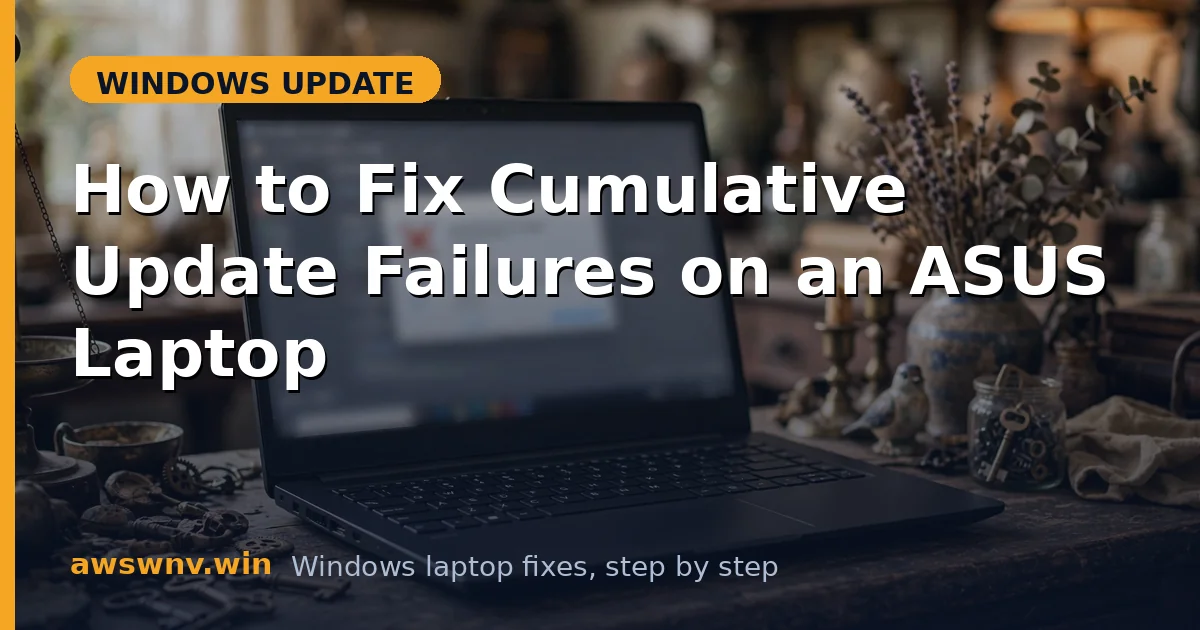 How to Fix Cumulative Update Failures on an ASUS Laptop