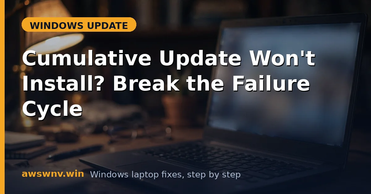 Cumulative Update Won't Install? Break the Failure Cycle