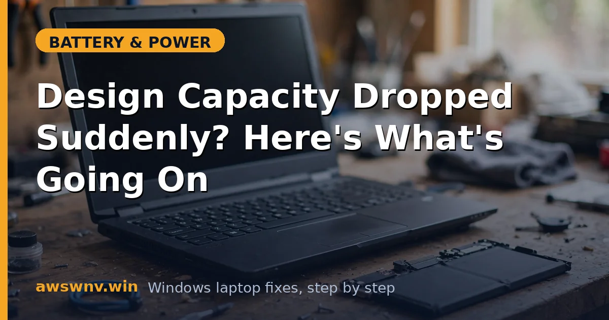 Design Capacity Dropped Suddenly? Here's What's Going On