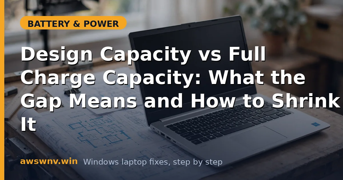 Design Capacity vs Full Charge Capacity: What the Gap Means and How to Shrink It