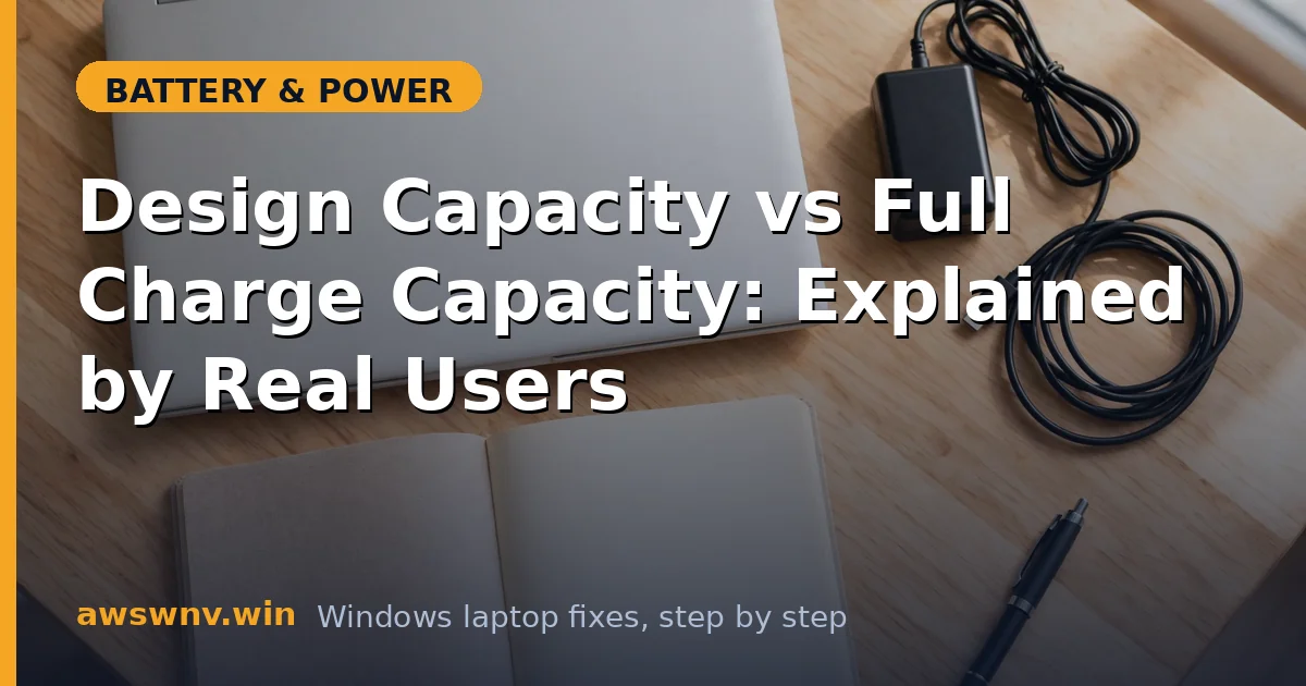 Design Capacity vs Full Charge Capacity: Explained by Real Users