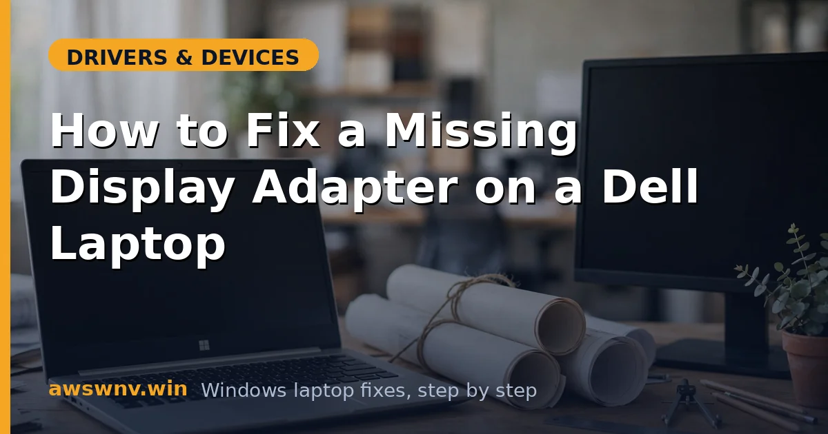 How to Fix a Missing Display Adapter on a Dell Laptop