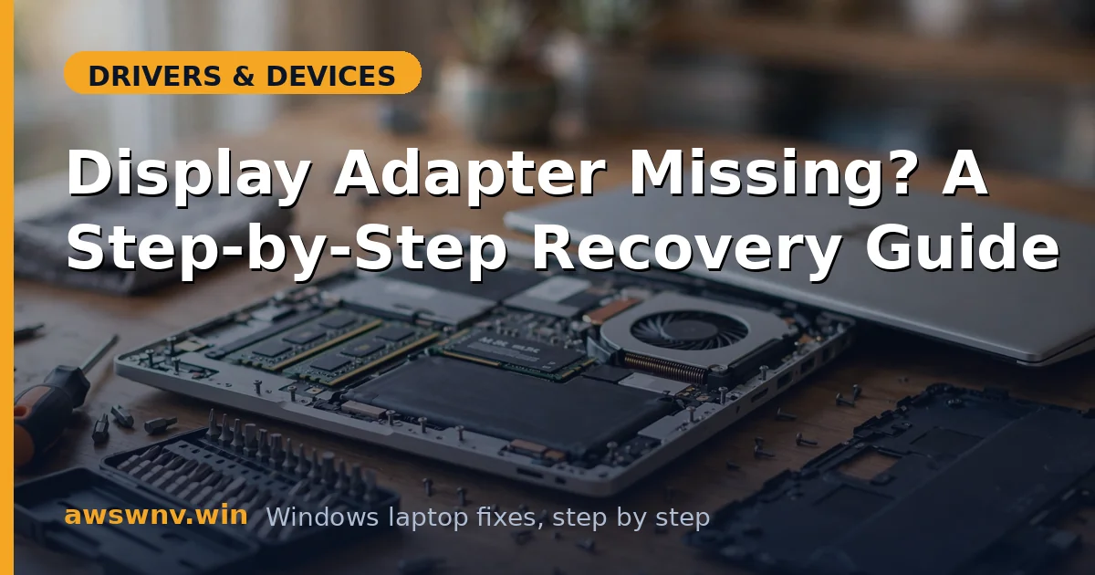Display Adapter Missing? A Step-by-Step Recovery Guide