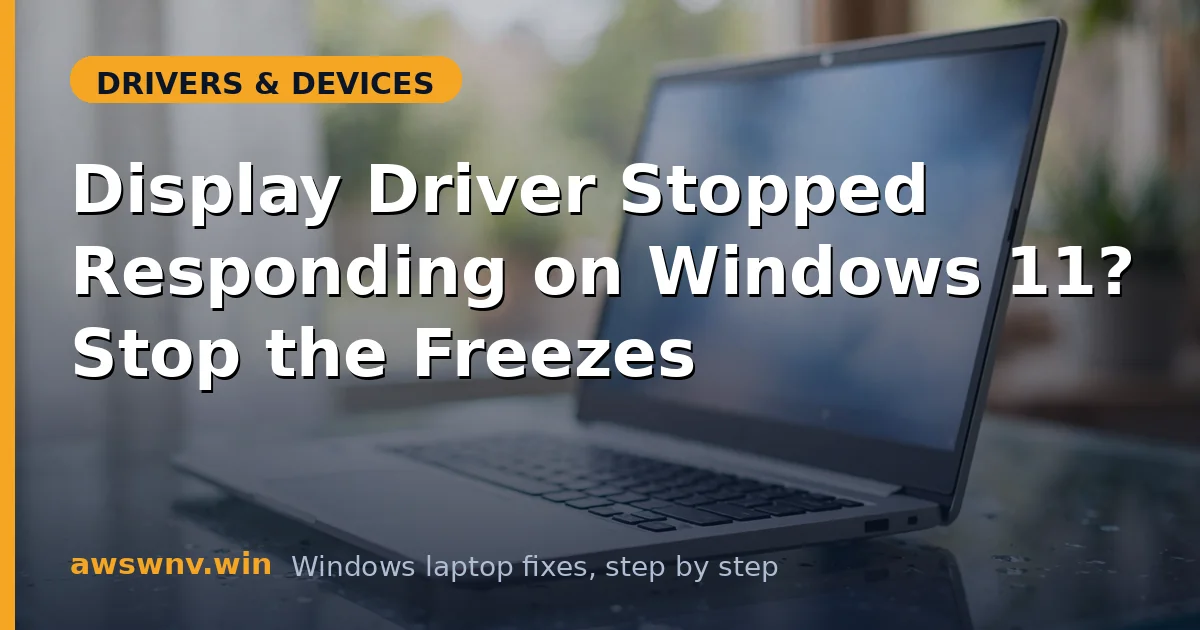 Display Driver Stopped Responding on Windows 11? Stop the Freezes