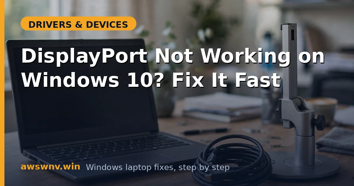 DisplayPort Not Working on Windows 10? Fix It Fast