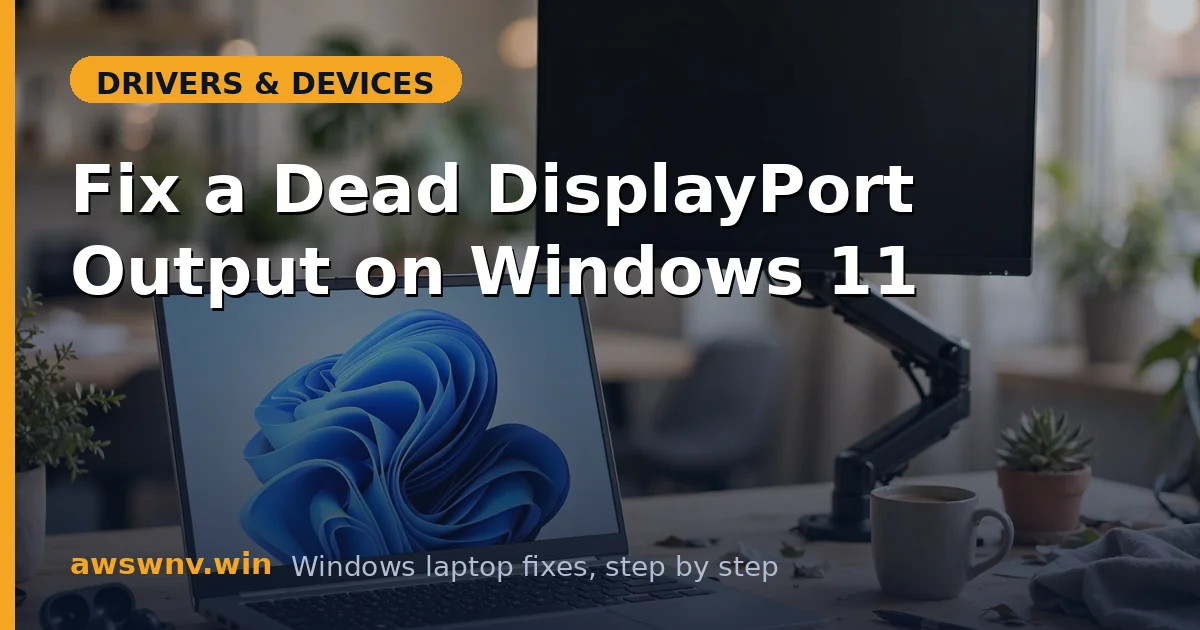 Fix a Dead DisplayPort Output on Windows 11