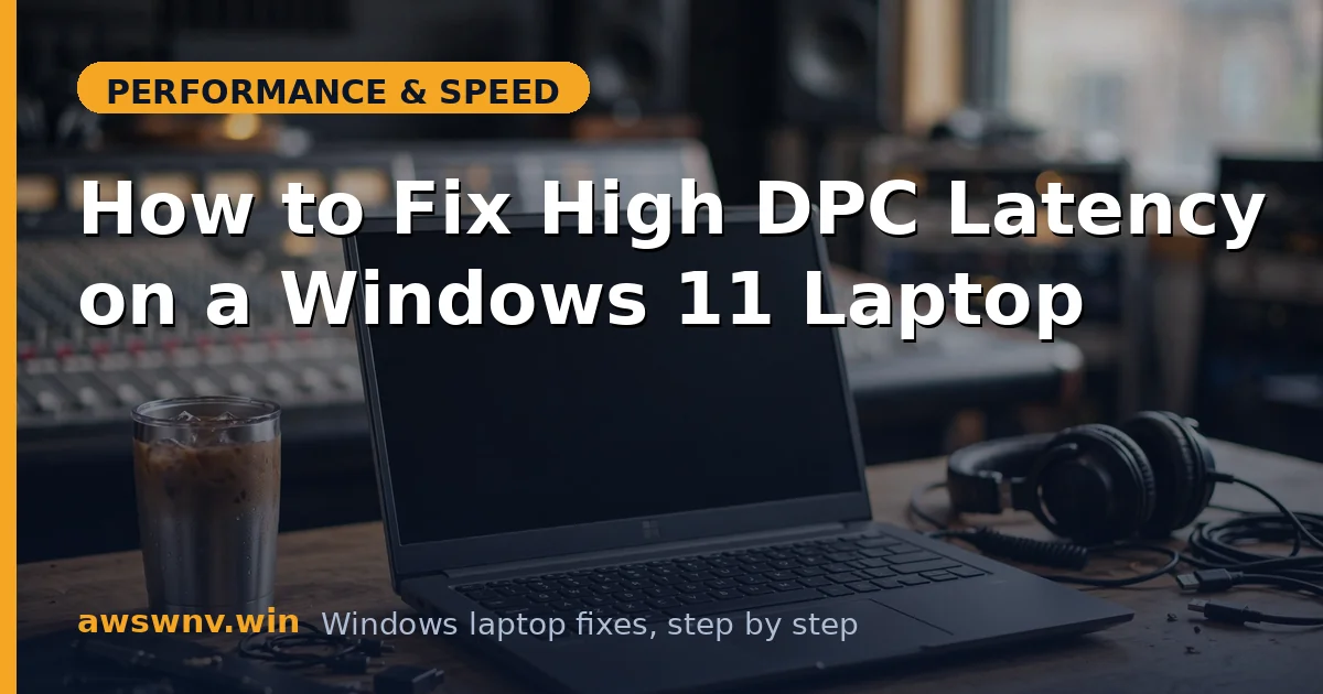 How to Fix High DPC Latency on a Windows 11 Laptop
