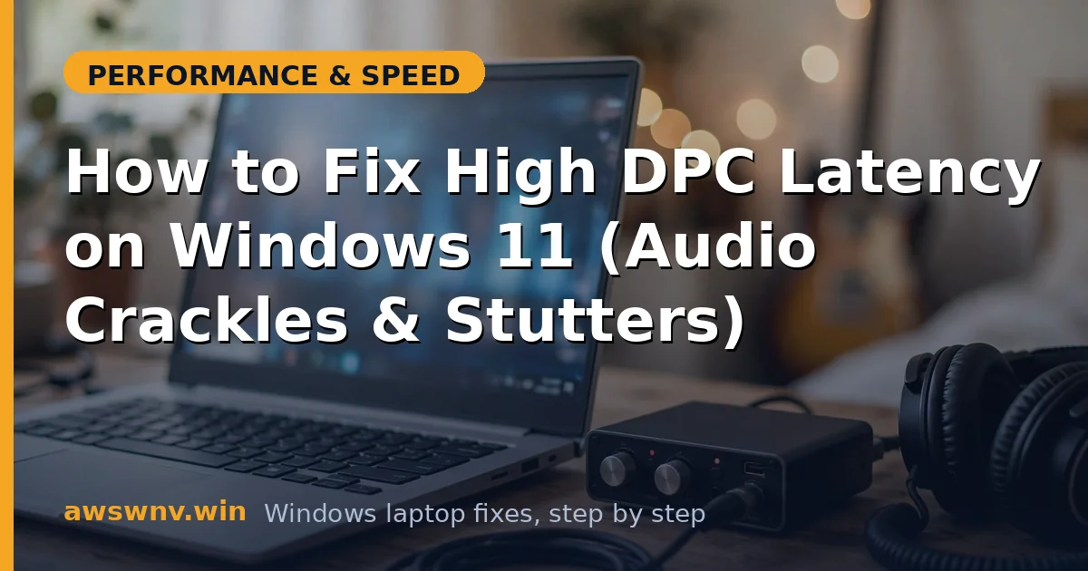How to Fix High DPC Latency on Windows 11 (Audio Crackles & Stutters)
