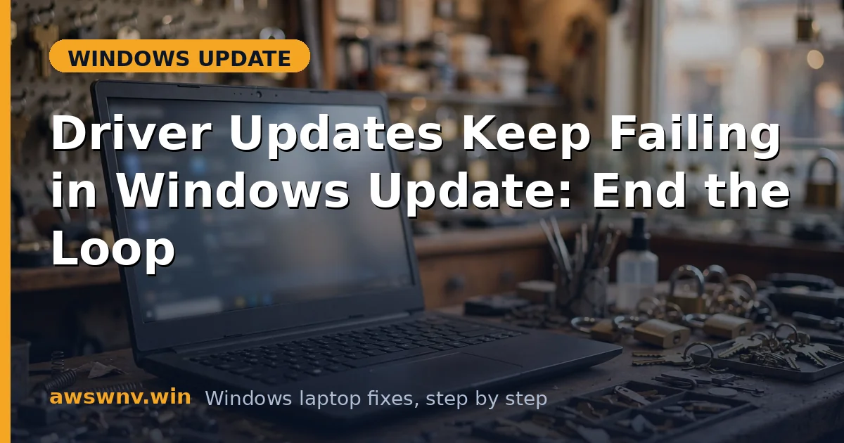 Driver Updates Keep Failing in Windows Update: End the Loop