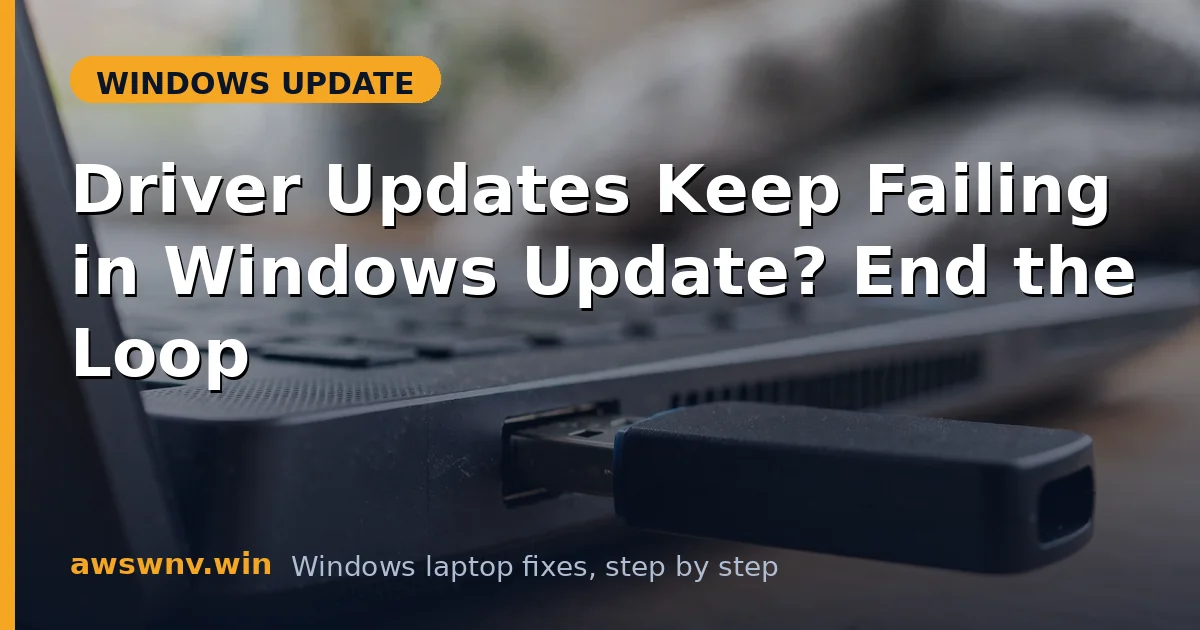 Driver Updates Keep Failing in Windows Update? End the Loop