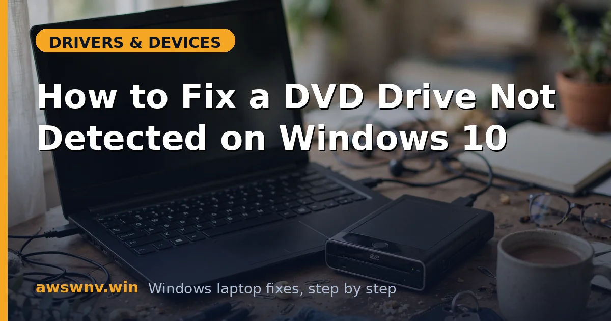 How to Fix a DVD Drive Not Detected on Windows 10