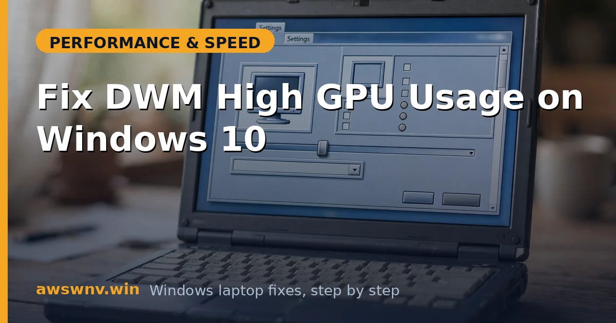 Fix DWM High GPU Usage on Windows 10