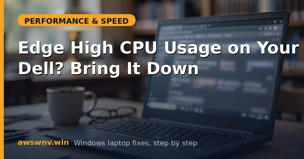 Edge High CPU Usage on Your Dell? Bring It Down