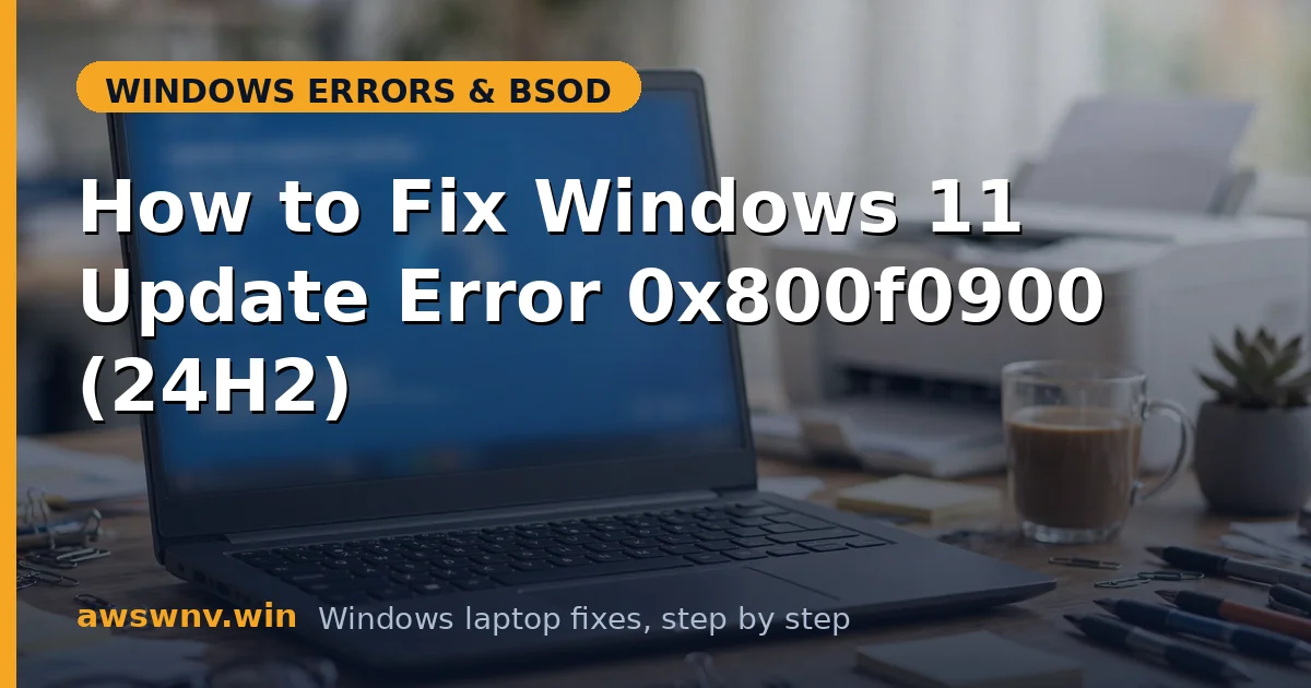 How to Fix Windows 11 Update Error 0x800f0900 (24H2)