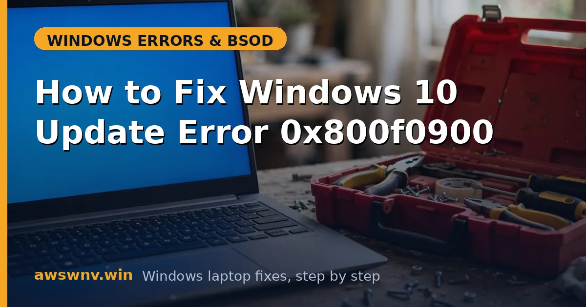 How to Fix Windows 10 Update Error 0x800f0900