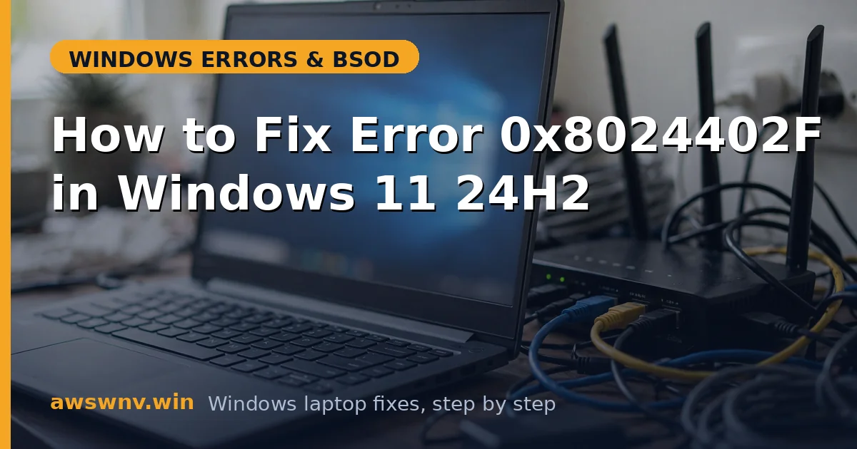 How to Fix Error 0x8024402F in Windows 11 24H2
