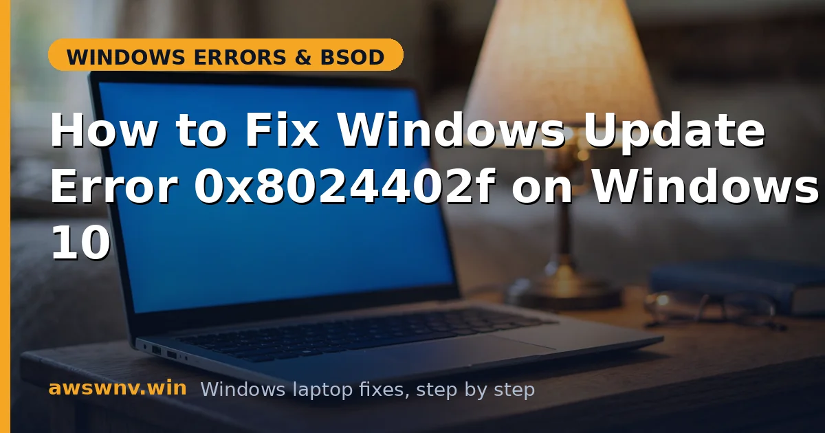 How to Fix Windows Update Error 0x8024402f on Windows 10