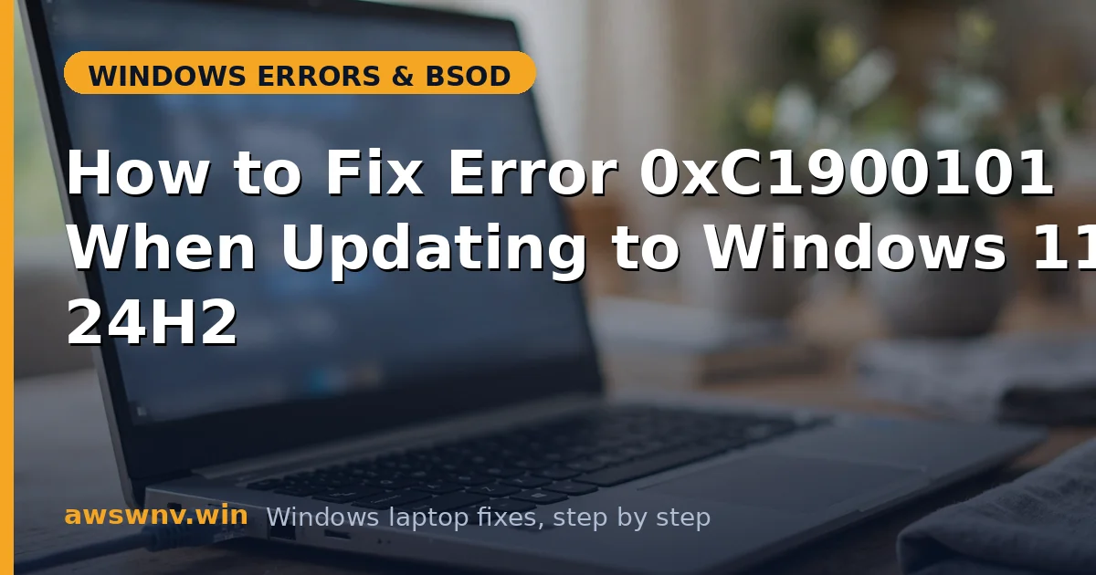 How to Fix Error 0xC1900101 When Updating to Windows 11 24H2