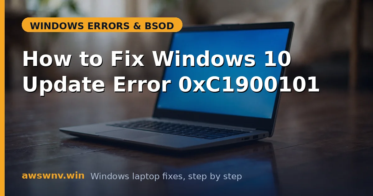 How to Fix Windows 10 Update Error 0xC1900101