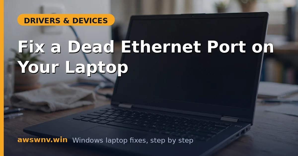 Fix a Dead Ethernet Port on Your Laptop