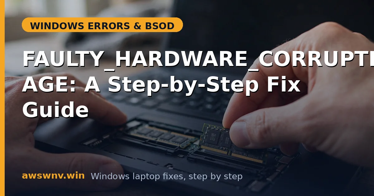 FAULTY_HARDWARE_CORRUPTED_PAGE: A Step-by-Step Fix Guide