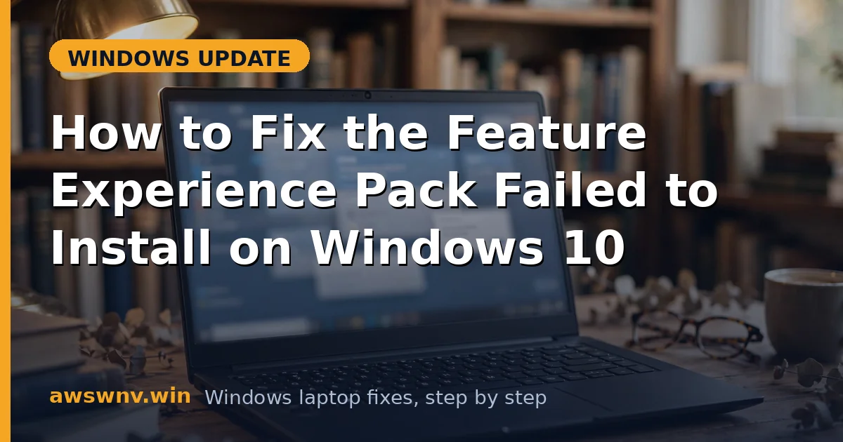 How to Fix the Feature Experience Pack Failed to Install on Windows 10