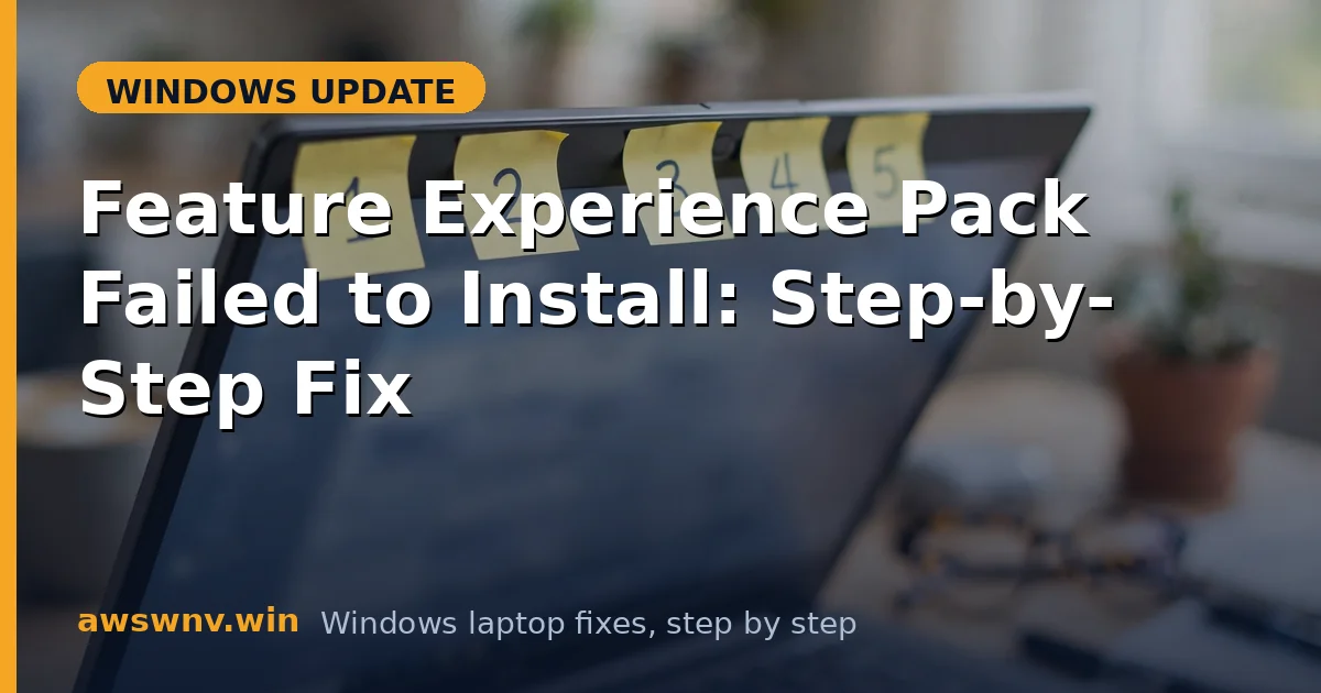 Feature Experience Pack Failed to Install: Step-by-Step Fix