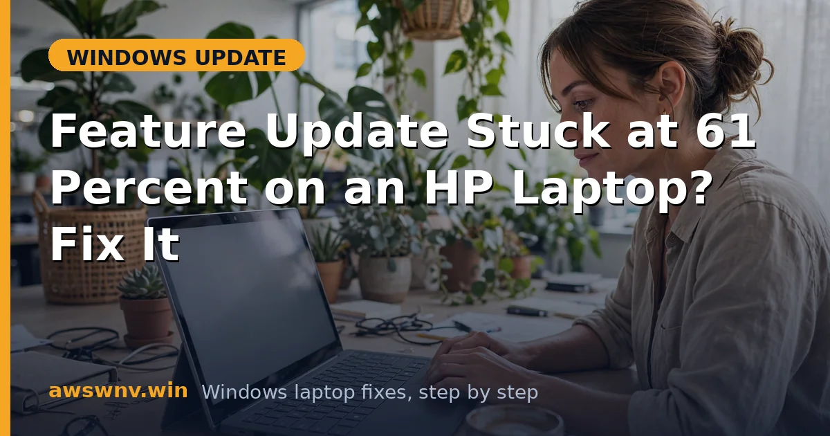 Feature Update Stuck at 61 Percent on an HP Laptop? Fix It
