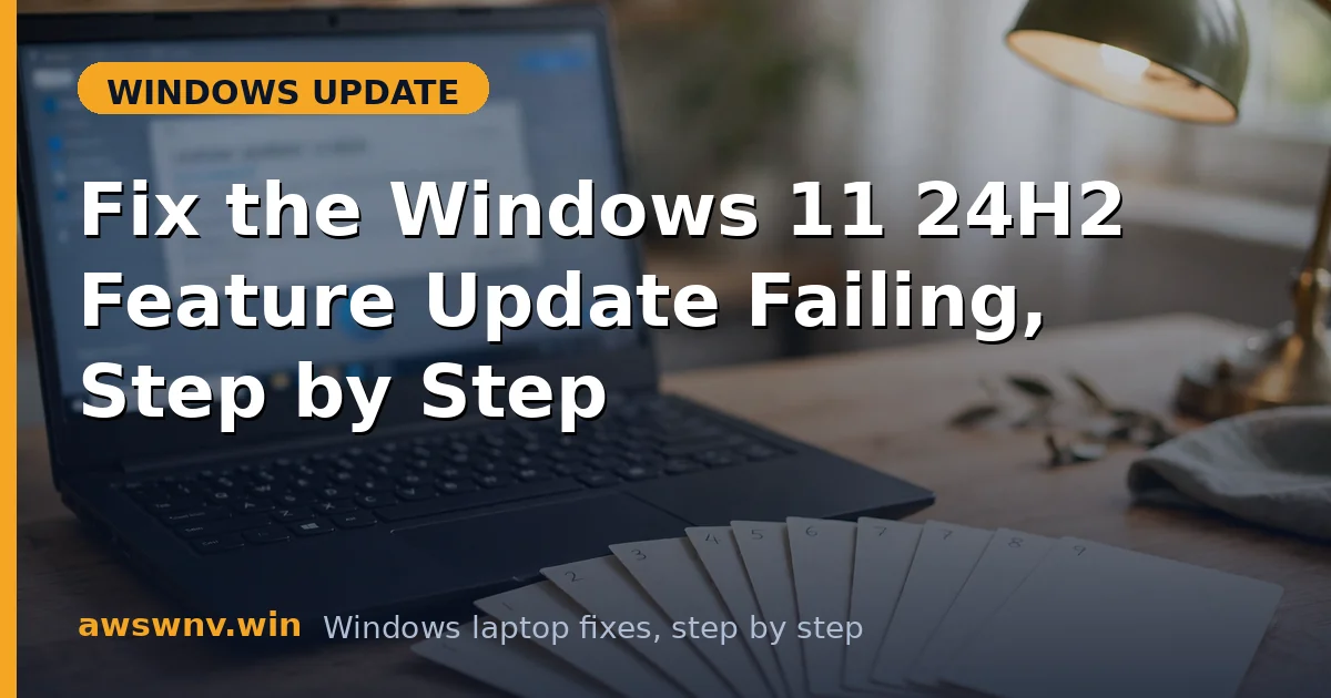 Fix the Windows 11 24H2 Feature Update Failing, Step by Step