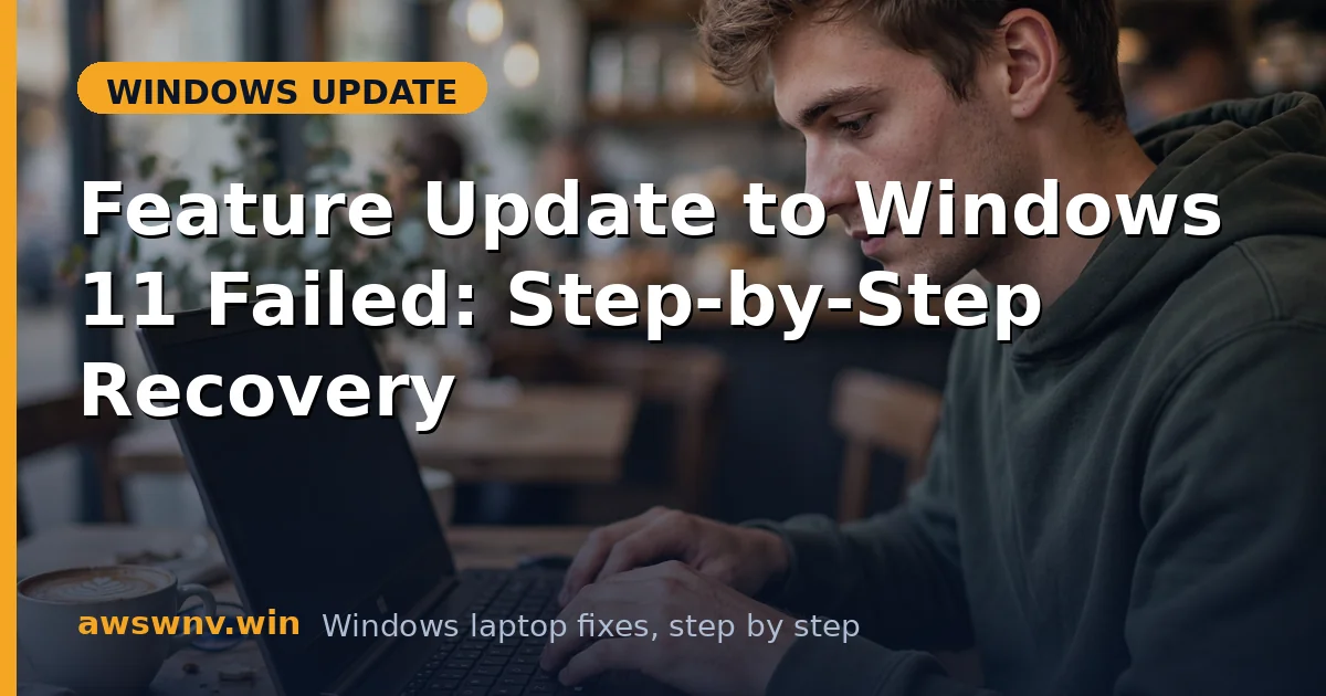 Feature Update to Windows 11 Failed: Step-by-Step Recovery