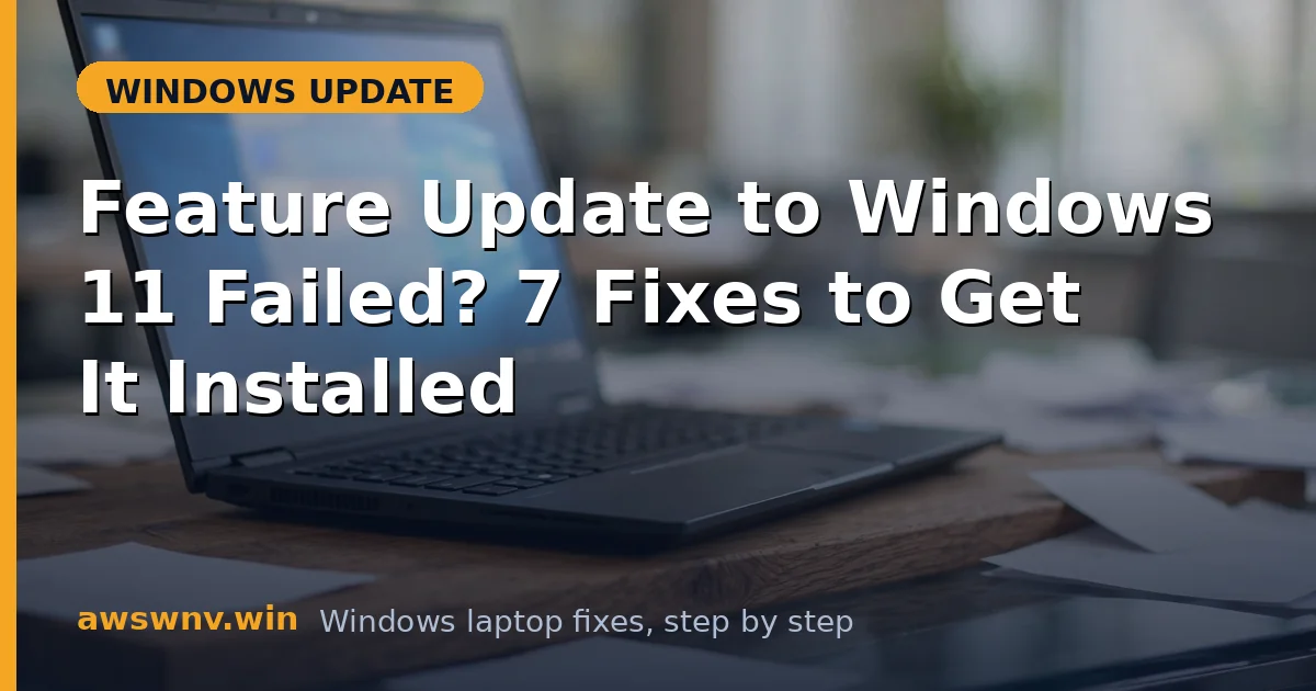 Feature Update to Windows 11 Failed? 7 Fixes to Get It Installed