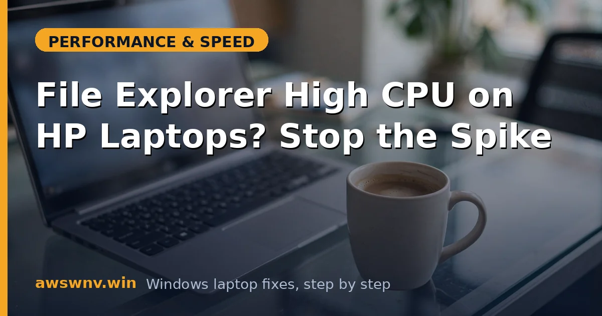 File Explorer High CPU on HP Laptops? Stop the Spike