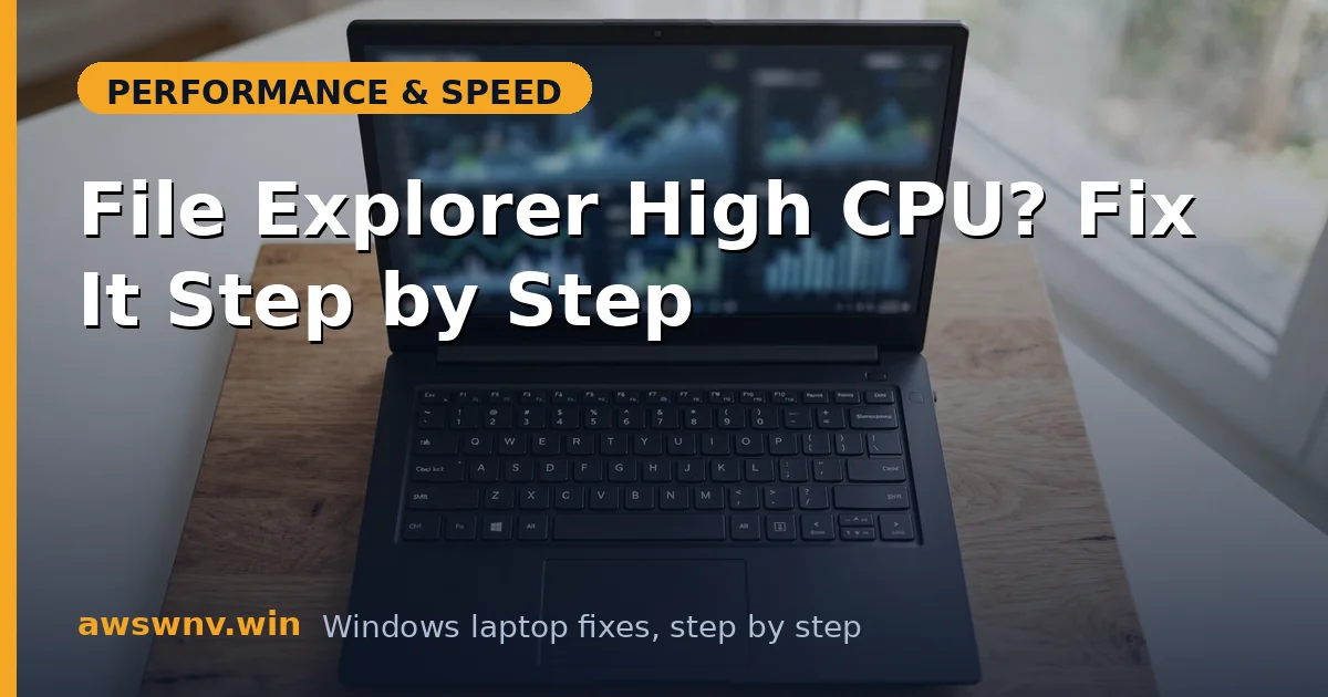 File Explorer High CPU? Fix It Step by Step