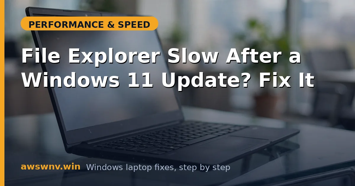 File Explorer Slow After a Windows 11 Update? Fix It